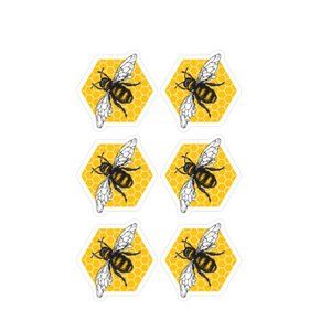 SAVE THE BEES LAMINATED VINYL STICKERS #163